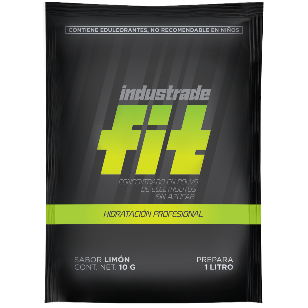 Bebida Hidratante Industrade Fit de 1L, Sabor Limón