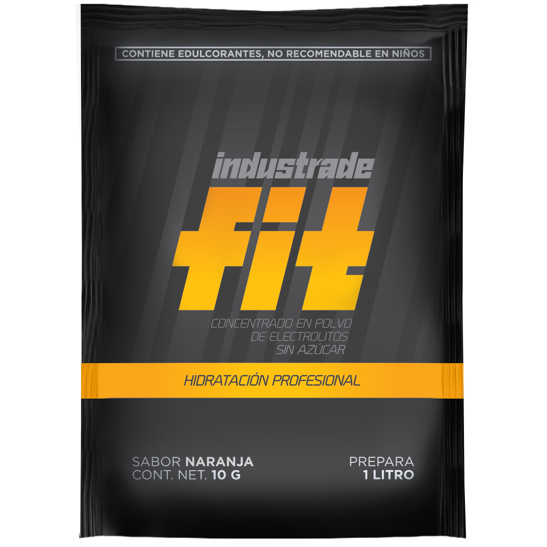 Bebida Hidratante Industrade Fit de 1L, Sabor Naranja