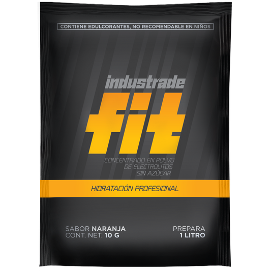 Bebida Hidratante Industrade Fit de 1L, Sabor Naranja