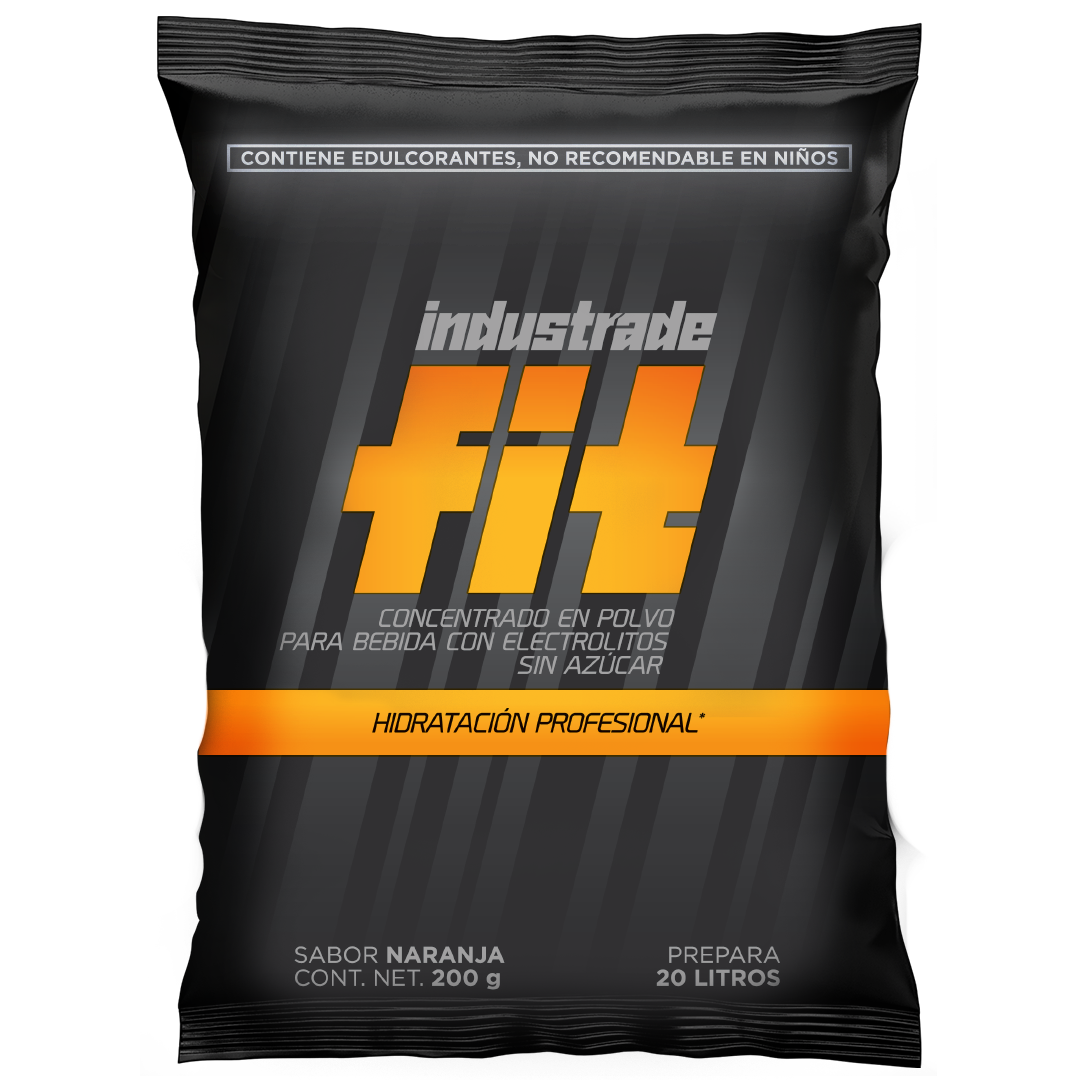 Bebida Hidratante Industrade Fit de 20L, Sabor Naranja