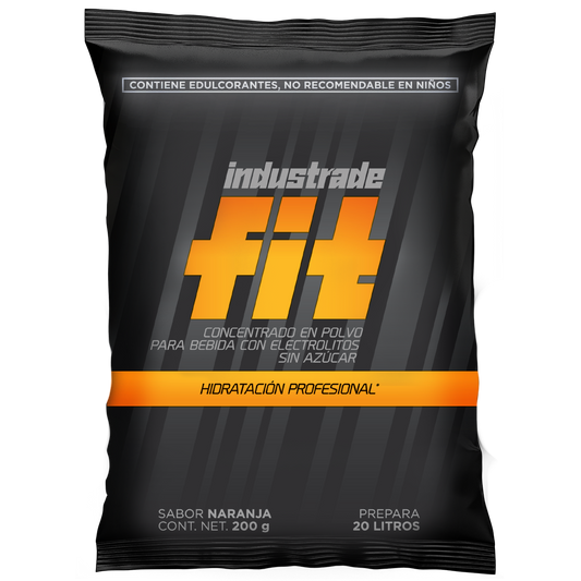 Bebida Hidratante Industrade Fit de 20L, Sabor Naranja