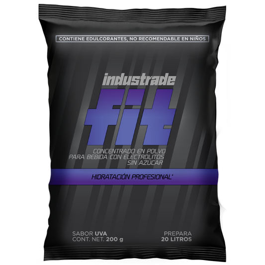 Bebida Hidratante Industrade Fit de 20L, Sabor Uva